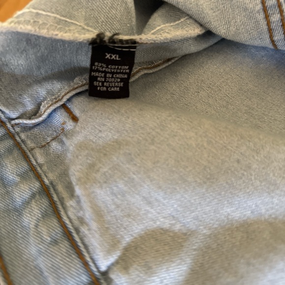 Rue 21 Jacket Denim Hooded Graffiti What Is Normal RIP To My Former Self XXL - Picture 4 of 16